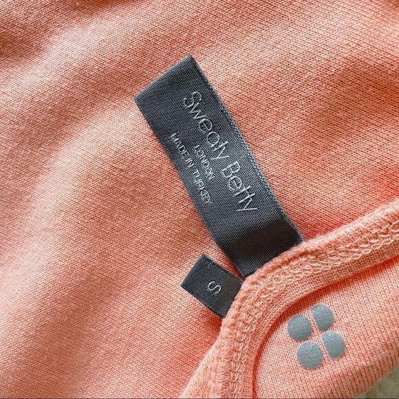 Sweaty Betty Peach Coral Pullover Sweatshirt Long Sleeve Small - Picture 8 of 10
